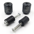 Carbon Bar Ends Weights Sliders for Yamaha YZF-R1 (1998–2012) Rubber