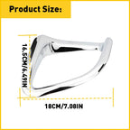 2X Rear Bumper Fog Light Lamp Cover Trim for Toyota Highlander (2014–2017)