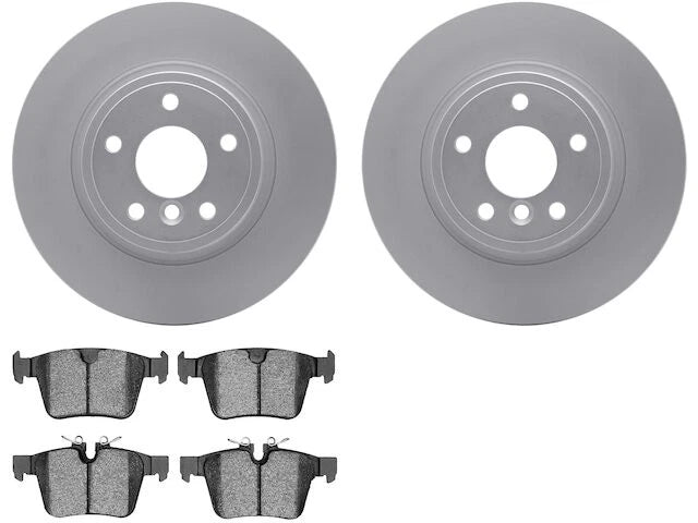 Rear Brake Pad and Rotor Kit for Jaguar XE (2017–2019) CB996GC