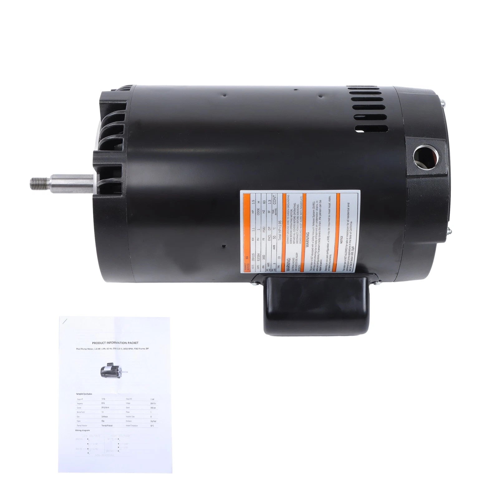 1.5 HP Water Pump for Swimming Pool Cleaner (Replaces B129)