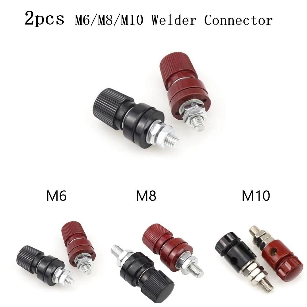 2X Winding Screw M6 M8 M10 Battery Welding Power Clip Terminal Connector