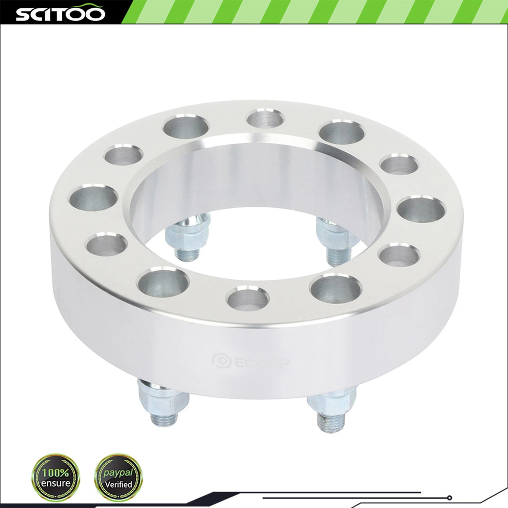 Set of 4 Wheel Spacers 6x5.5 for Toyota 4Runner, Chevy Colorado (Fits 12x1.5)