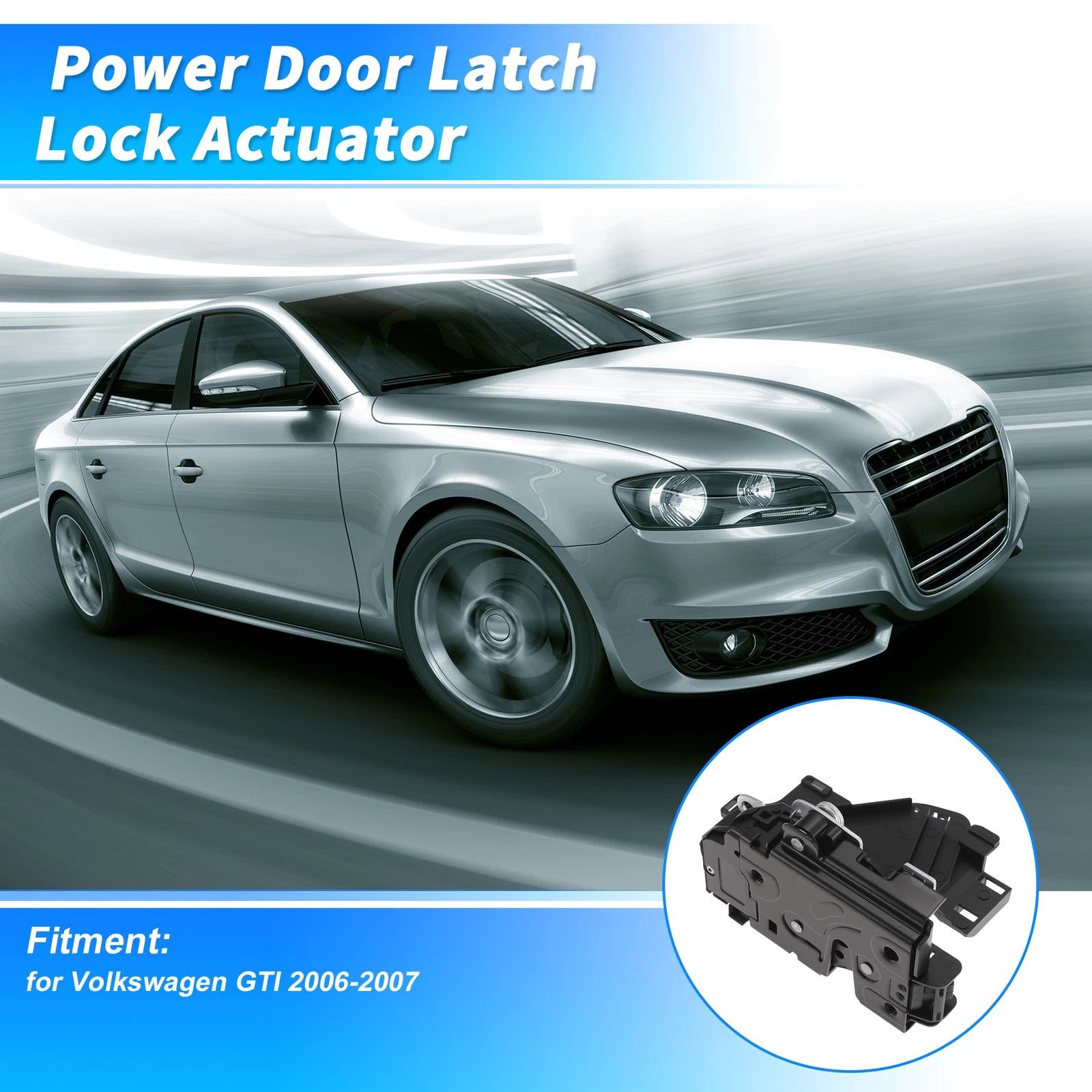3B1837016BR Front Right Power Door Lock Actuator for Volkswagen GTI (2006–2007)