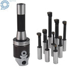 2" Boring Head Set for R8 Shank Milling (9 Pieces)