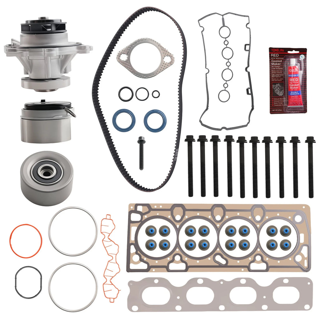 Engine Timing Belt Water Pump & Head Gasket Set for Chevy Aveo (2009–2011)