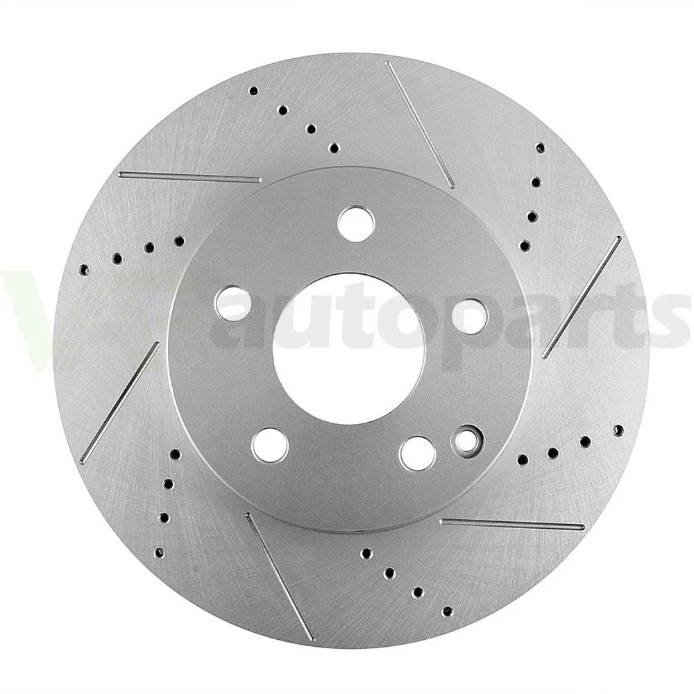 Set of 2 Front Disc Brake Rotors for Mercedes-Benz C230 C250 C300 SLK250