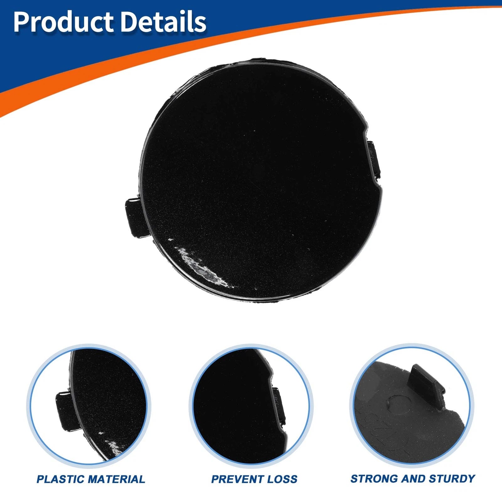 Tow Hook Cover for Mazda CX-3 (2016–2021) No.D10J50A11A Night Black