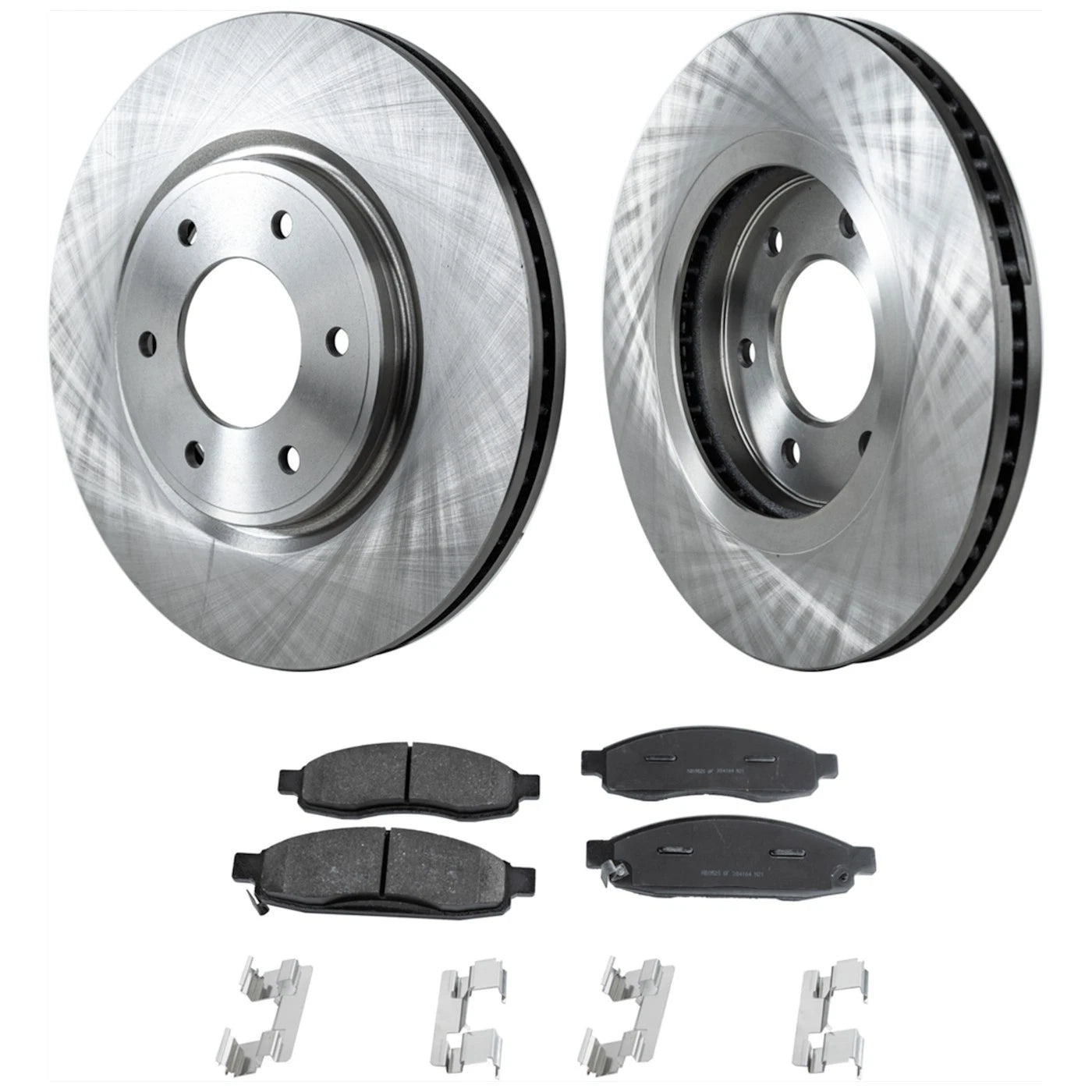 Brake Disc and Pad Kit for Nissan Titan (2007) Front Left & Right