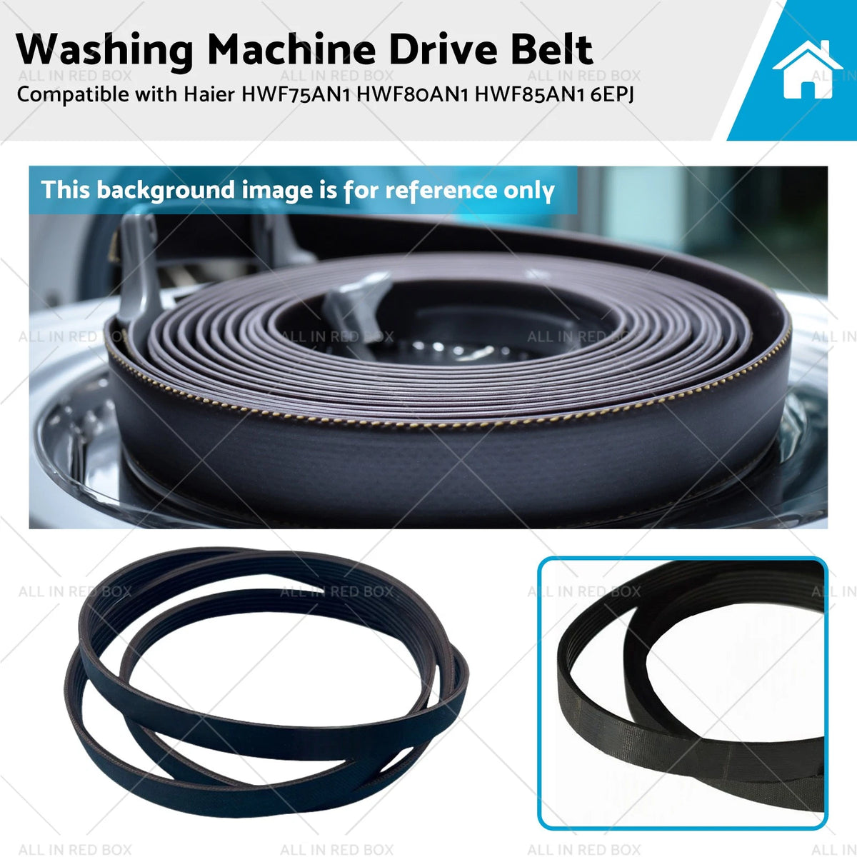 Drive Belt for Haier HWF75AN1 HWF80AN1 HWF85AN1