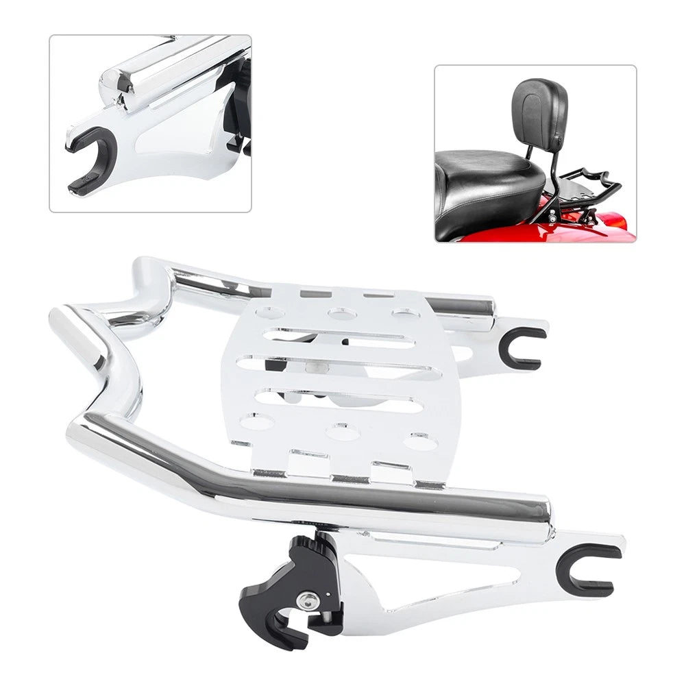 Rear Luggage Rack for Harley Touring Street Electra Glide Road King (2009–2024) Chrome
