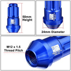 Set of 20 Closed End Lug Nuts M12 X1.5 24mm OD for J2 Aluminum