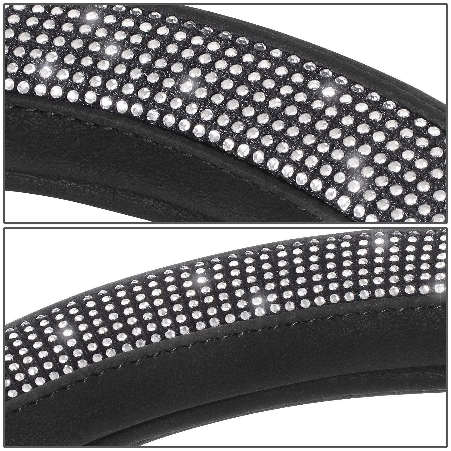 Steering Wheel Cover for Universal Fit (14.5"-15") Matte Grain Texture