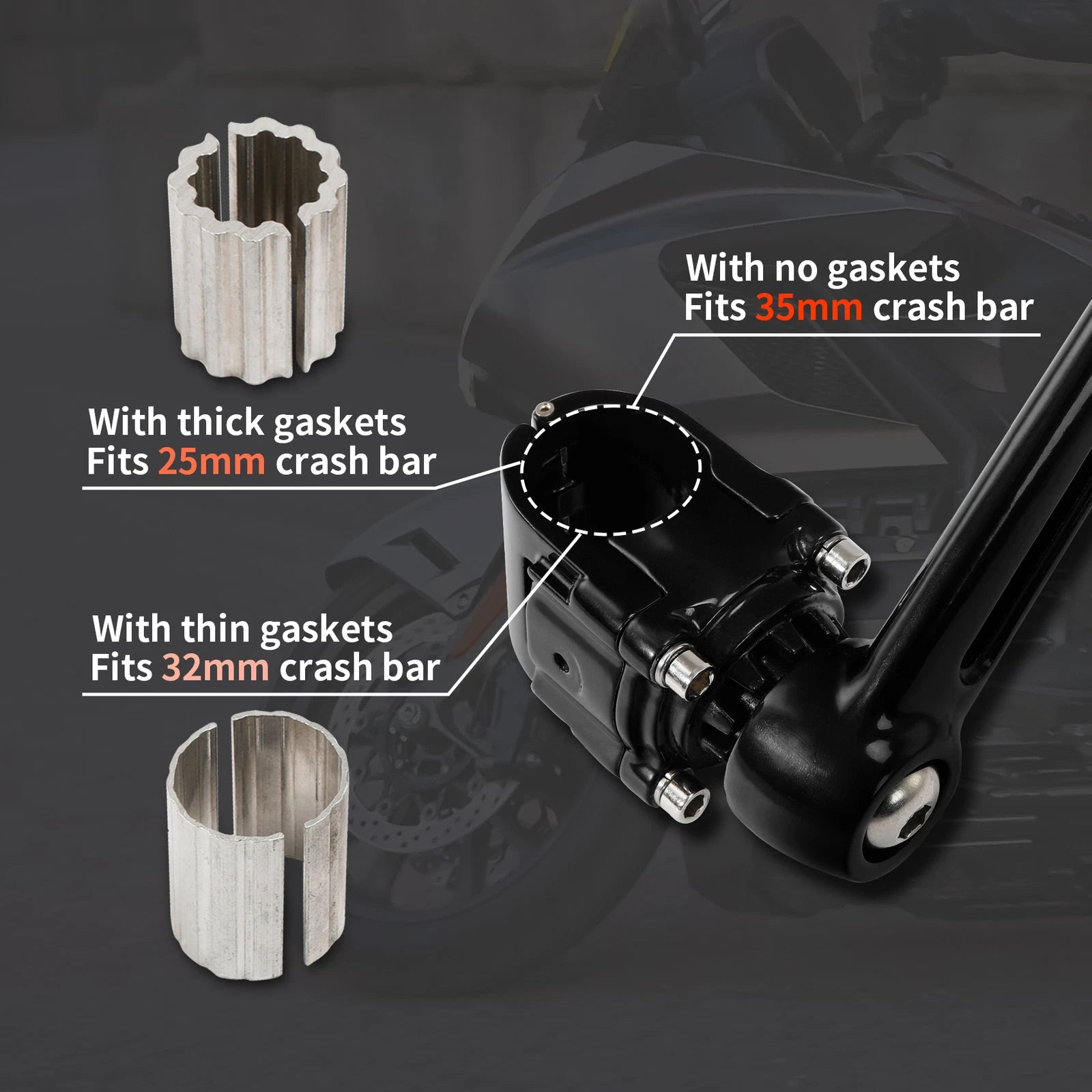 Adjustable Footrests Footpegs for Honda Goldwing GL1800 (2001–2023)