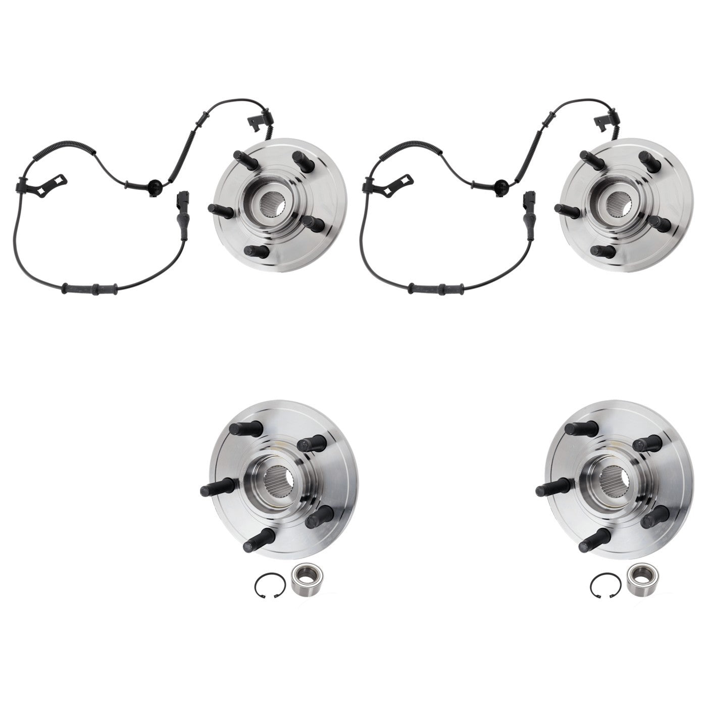 Set of 2 Wheel Hubs for Ford Explorer