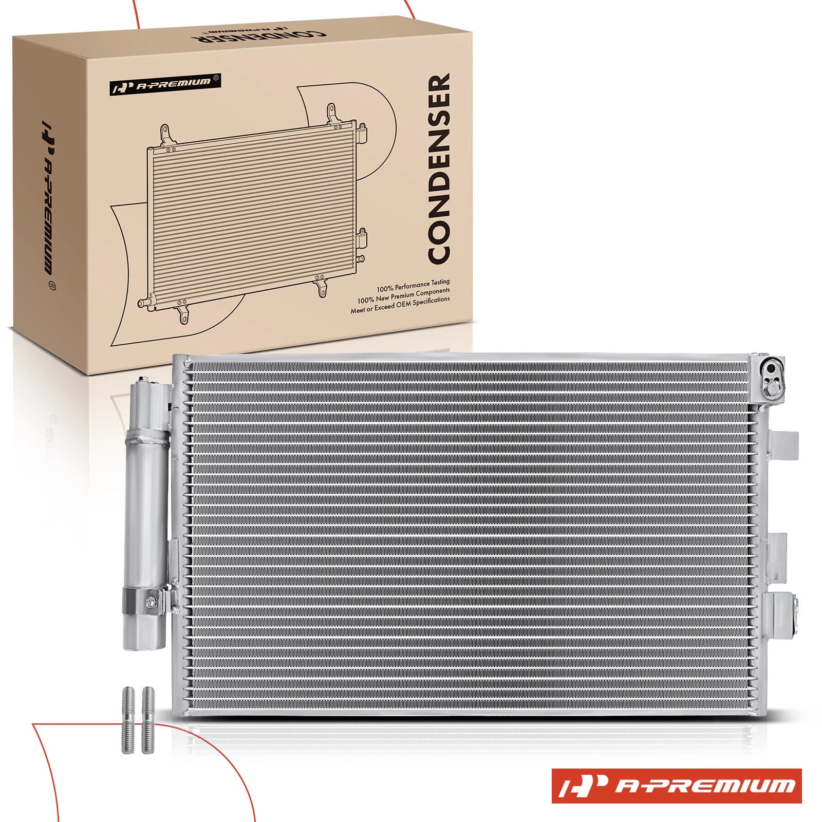 A/C Condenser with Bracket & Receiver Drier for Ford Focus (2015–2018)