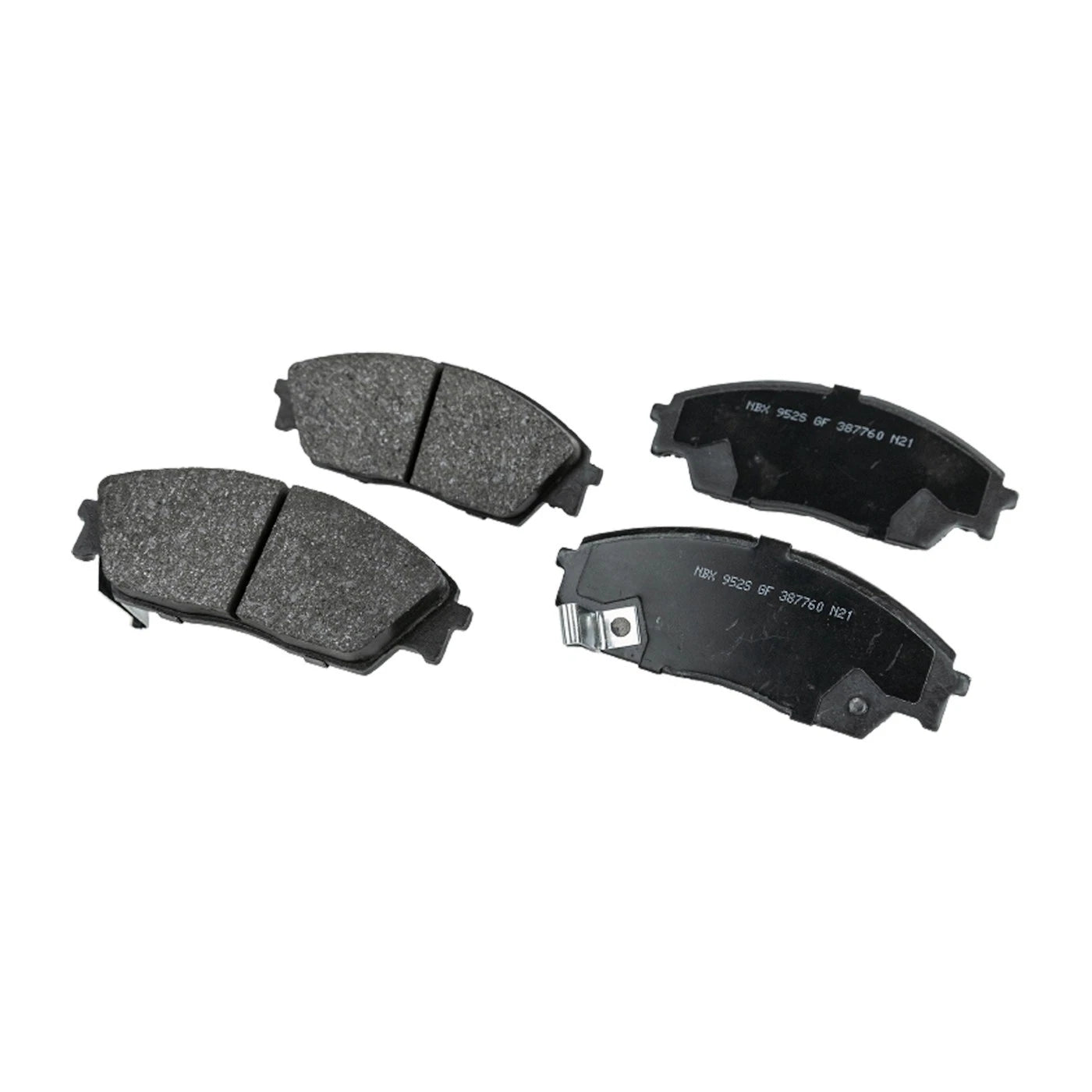 Set of 4 NAO Brake Pads for Honda Civic 4WD (1988–1991)