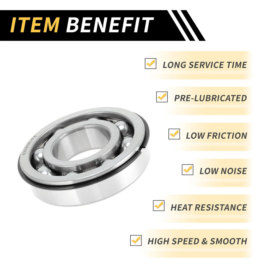 6309NR Deep Groove Ball Bearing for Scooter Skateboard Wheel (P6)