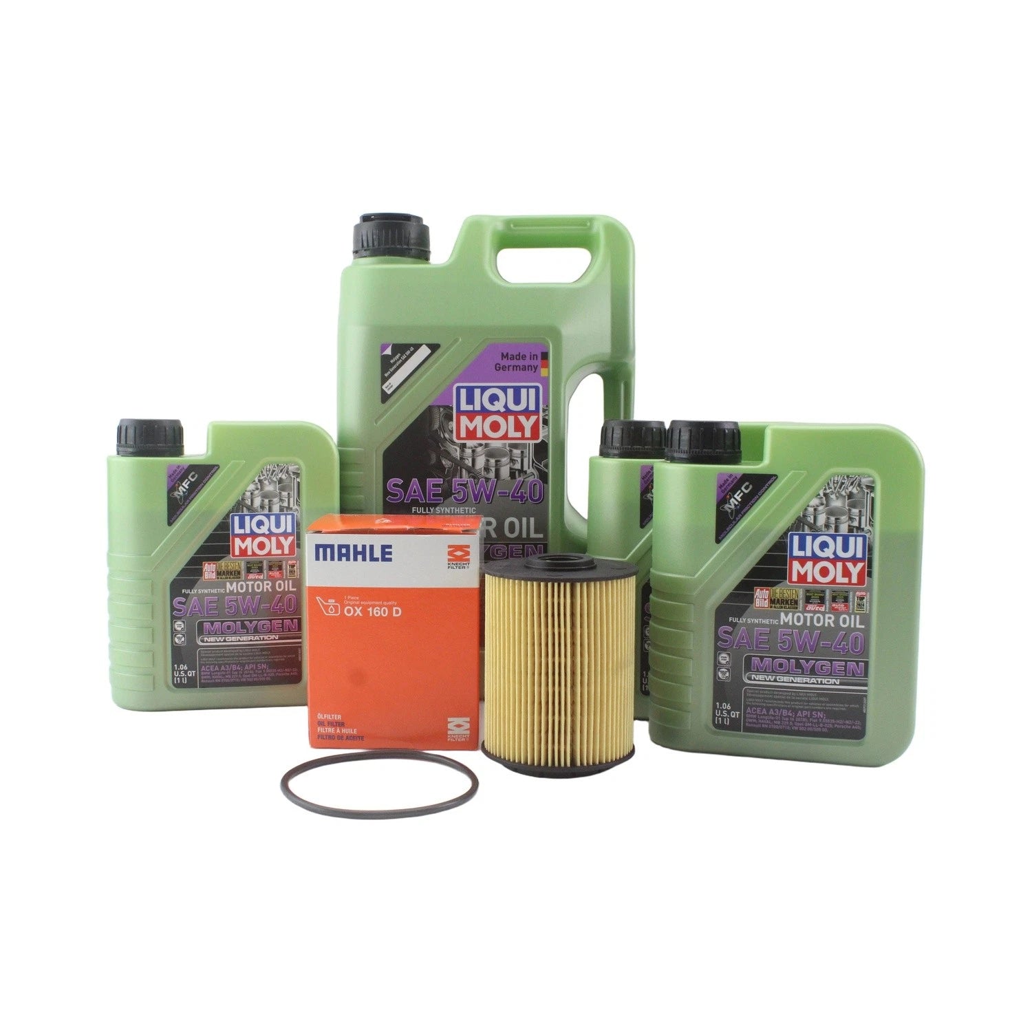 Oil Change Kit for Audi A8 Quattro 4.2L (2010–2017) - Liqui Moly 5W-40, Mahle