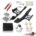 Chrome Saddlebag Latch Hinge Lock Hardware Kit for Harley Road King (2014–2023)