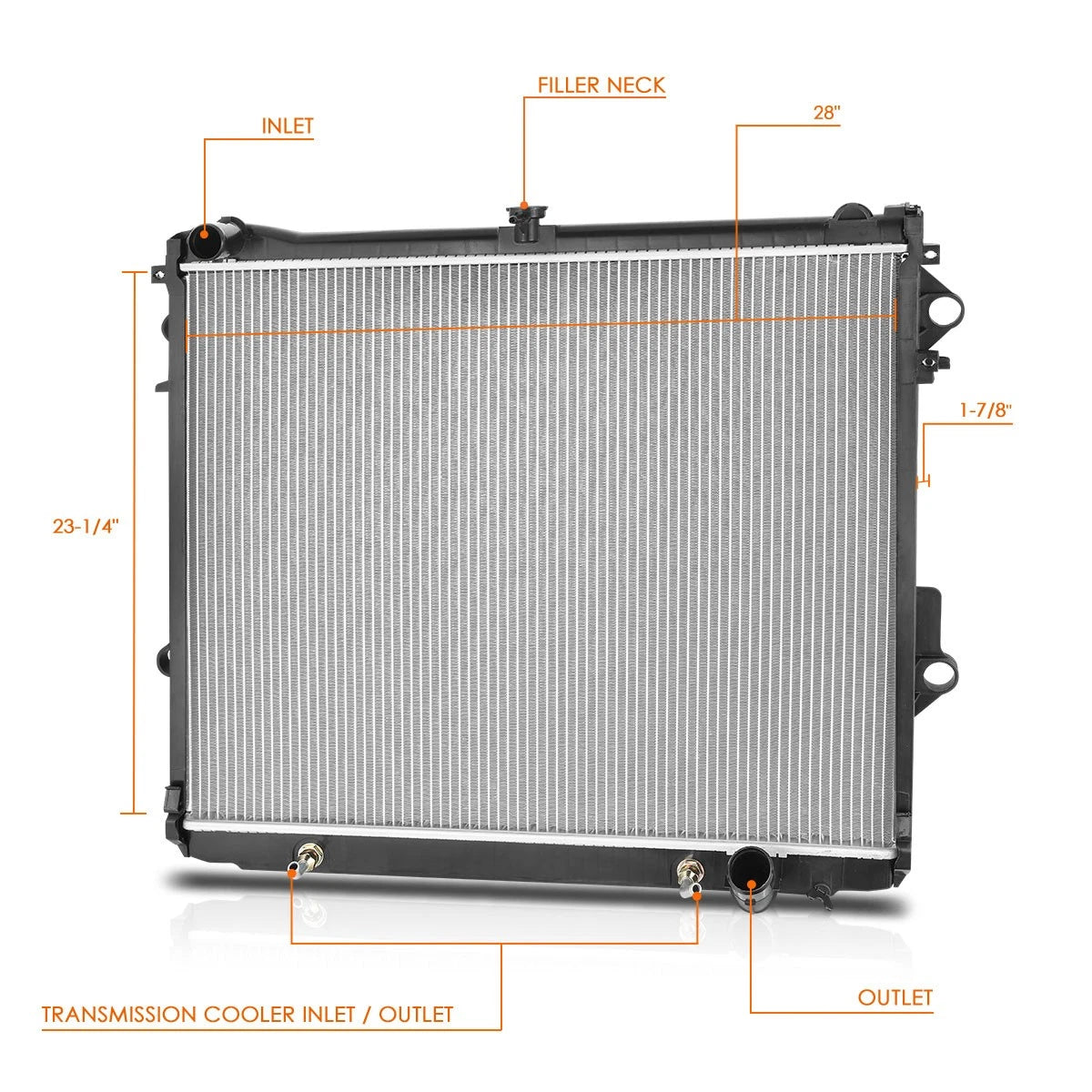 Aluminum Core Radiator for Lexus LX570/Land Cruiser (2008–2019) DPI-13080