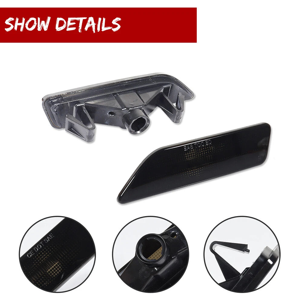 Smoked Bumper Side Marker Lights for Mercedes W219 CLS-Class (2006–2011)