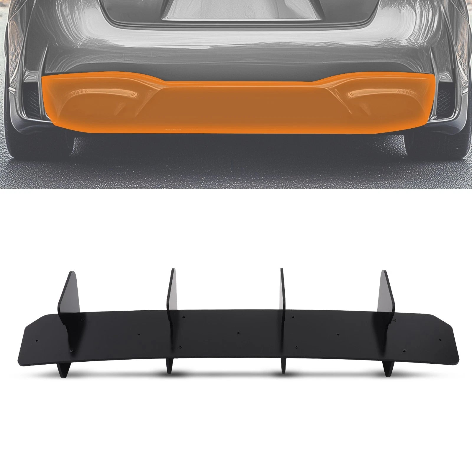 Bumper Lip Diffuser for VW Golf MK7 GTI (2015-2021) Black