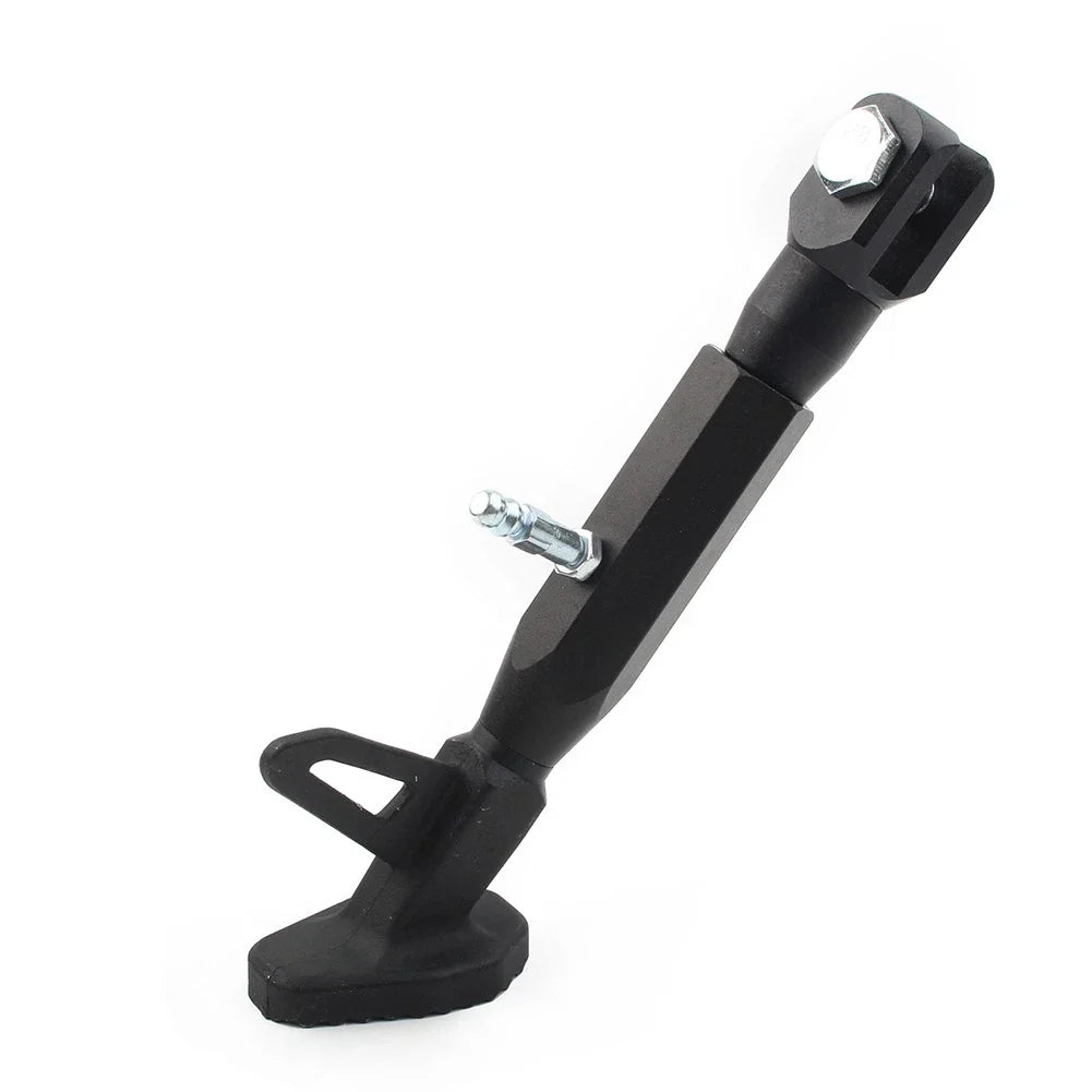 Adjustable Kickstand Foot Side Stand for Universal Motorcycle - Black