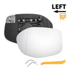 Left Side Heated White Mirror Glass for Honda Odyssey (2014–2017)