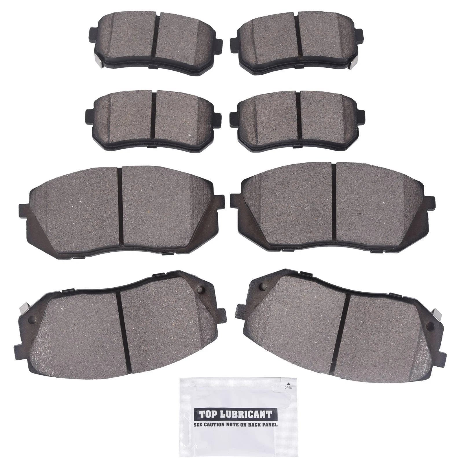 Set of 8 Ceramic Brake Pads for Hyundai Tucson, Kia Sportage, Cadenza