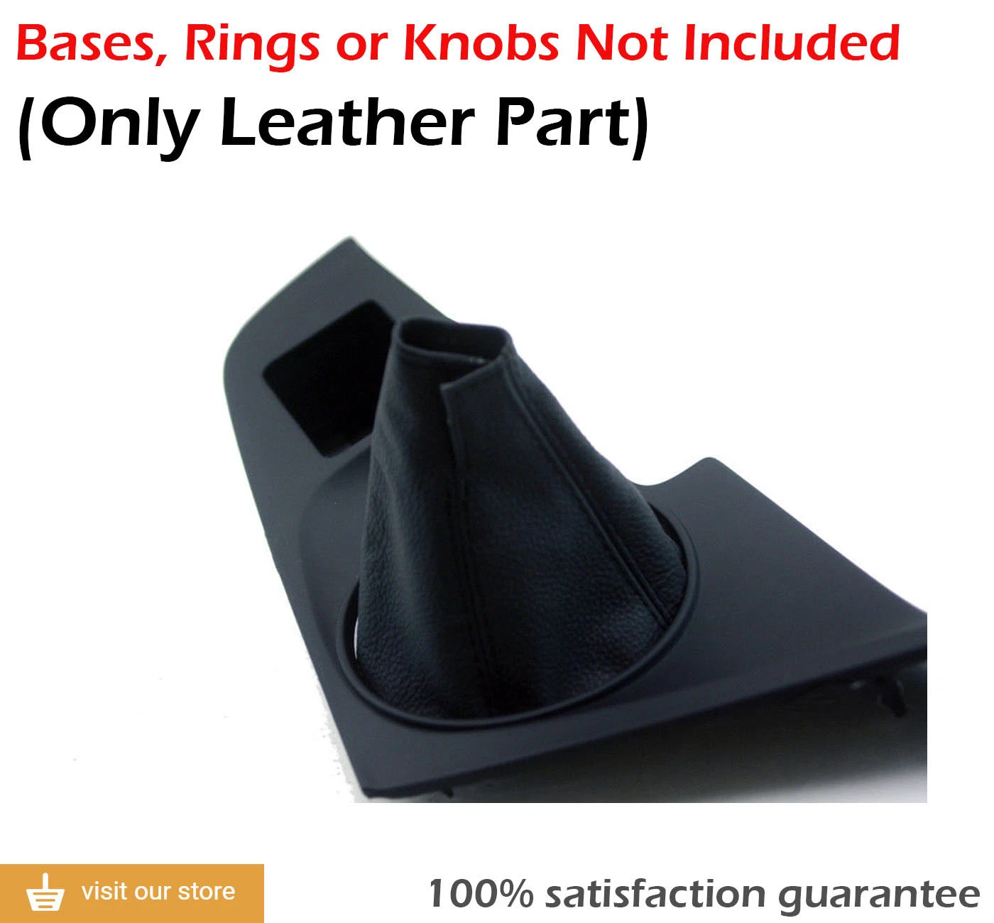 Leather Shift Boot Cover for Toyota Supra JZA80 (1993–1998) Black