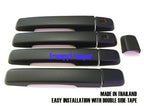 Matte Black 4 Door Handle Cover Trim for Isuzu D-Max MU-X (2012-2019)