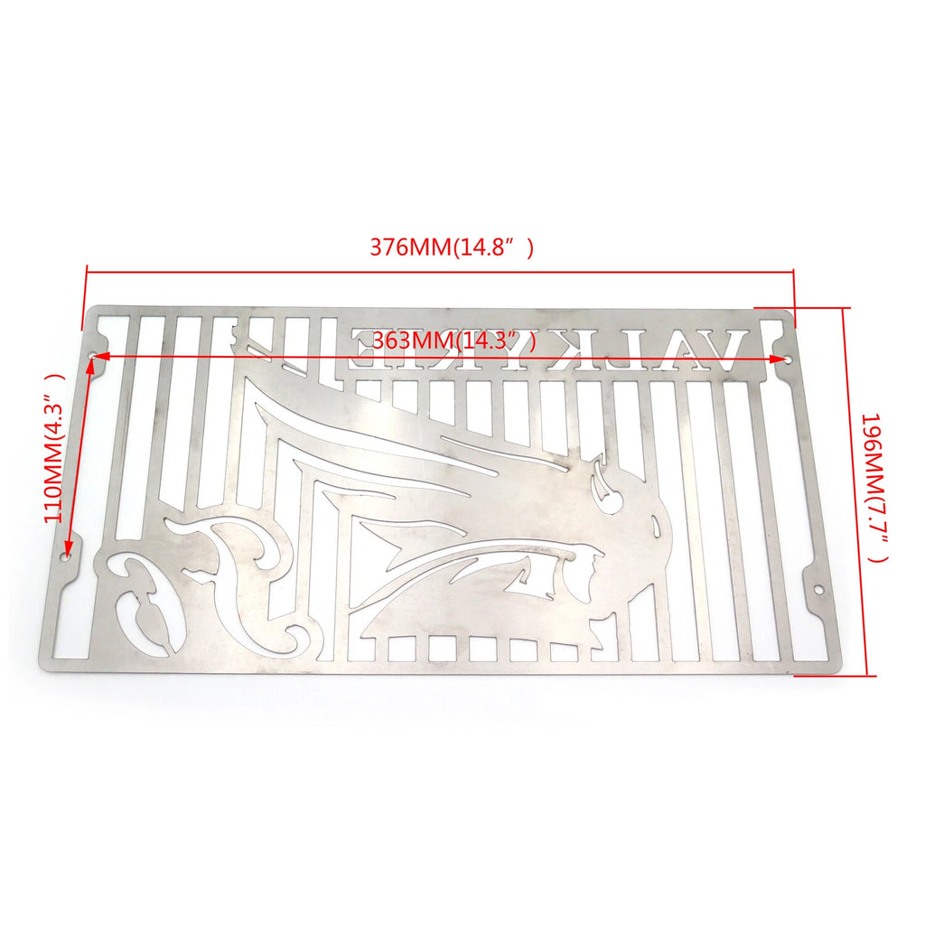 Stainless Radiator Grille Guard Cover for Honda Valkyrie GL1500 (1997–2003) Chrome