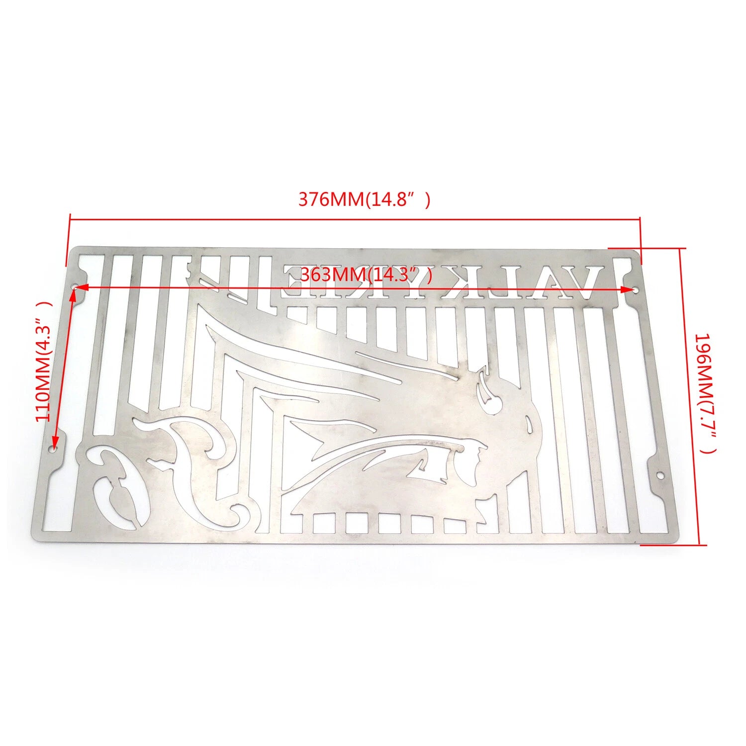 Stainless Radiator Grille Guard Cover for Honda Valkyrie GL1500 (1997–2003) Chrome