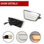 2Pcs Clear Amber LED Front Side Marker Lights for Chevy Cruze (2011–2015)