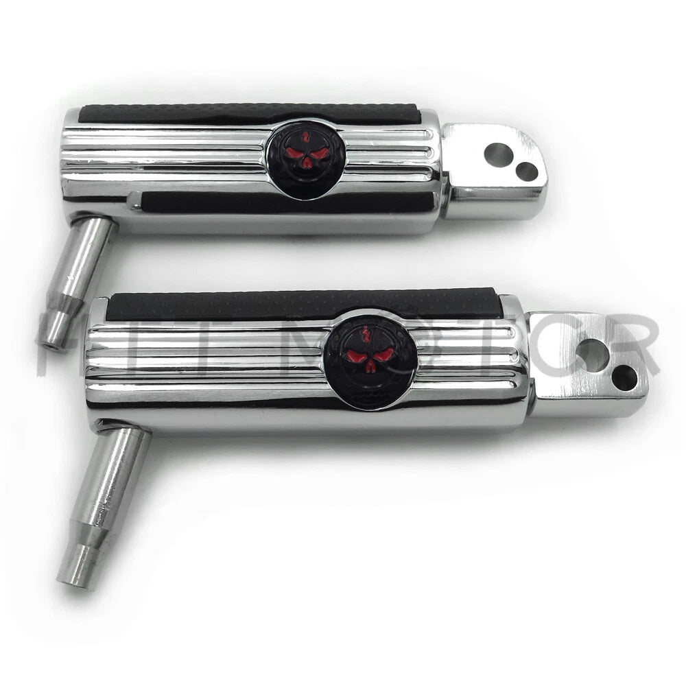 Chrome Footpegs for Harley-Davidson Softail Fat Boy FLFB & Fat Bob (2018–Present)