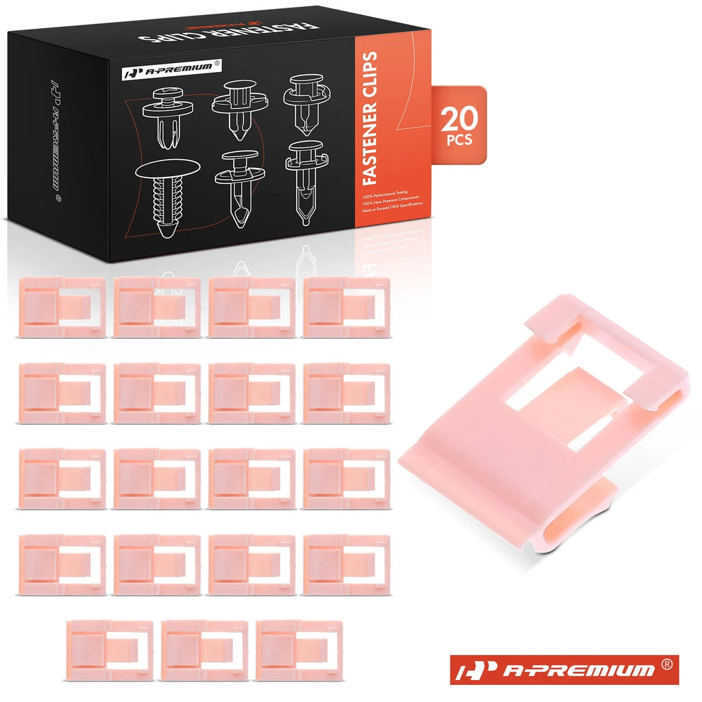 20Pcs 20mm Wide Pink Nylon Molding Clip for Honda Accord CR-V