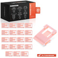 20Pcs 20mm Wide Pink Nylon Molding Clip for Honda Accord CR-V