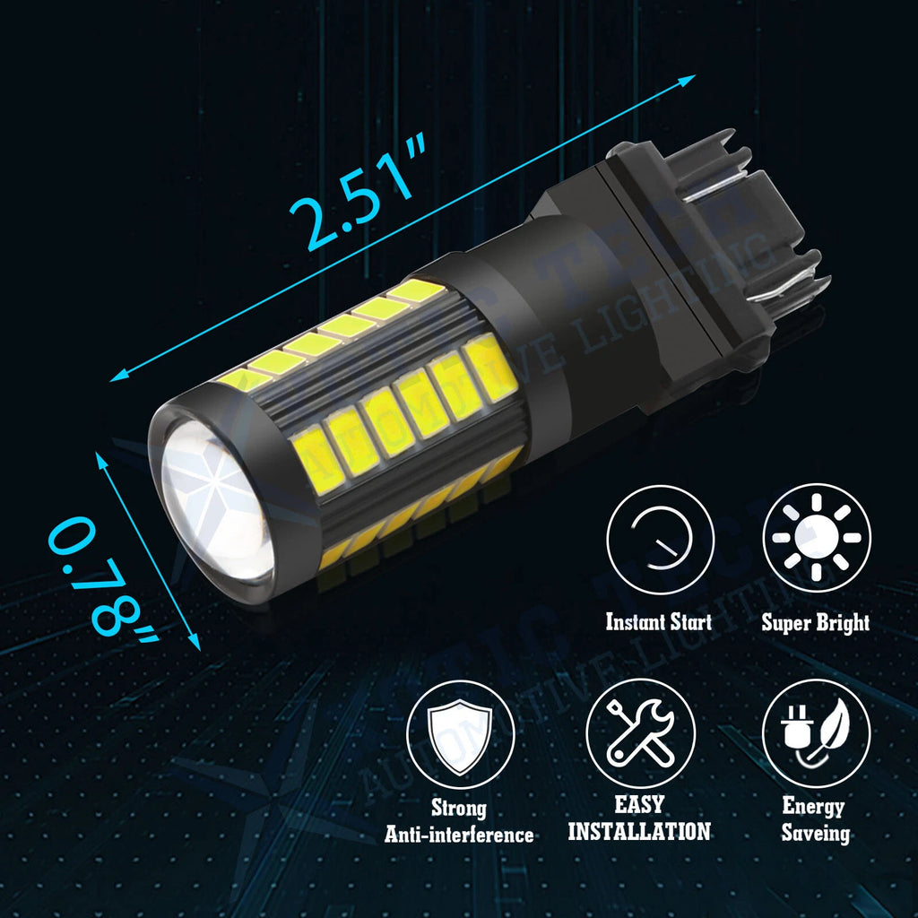 LED Projector Lens Brake Backup Reverse Light for Toyota Tacoma (1997-2004)