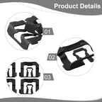 100PCS Windshield Trim Clips for Ford 6493 C5ZZ6543413B