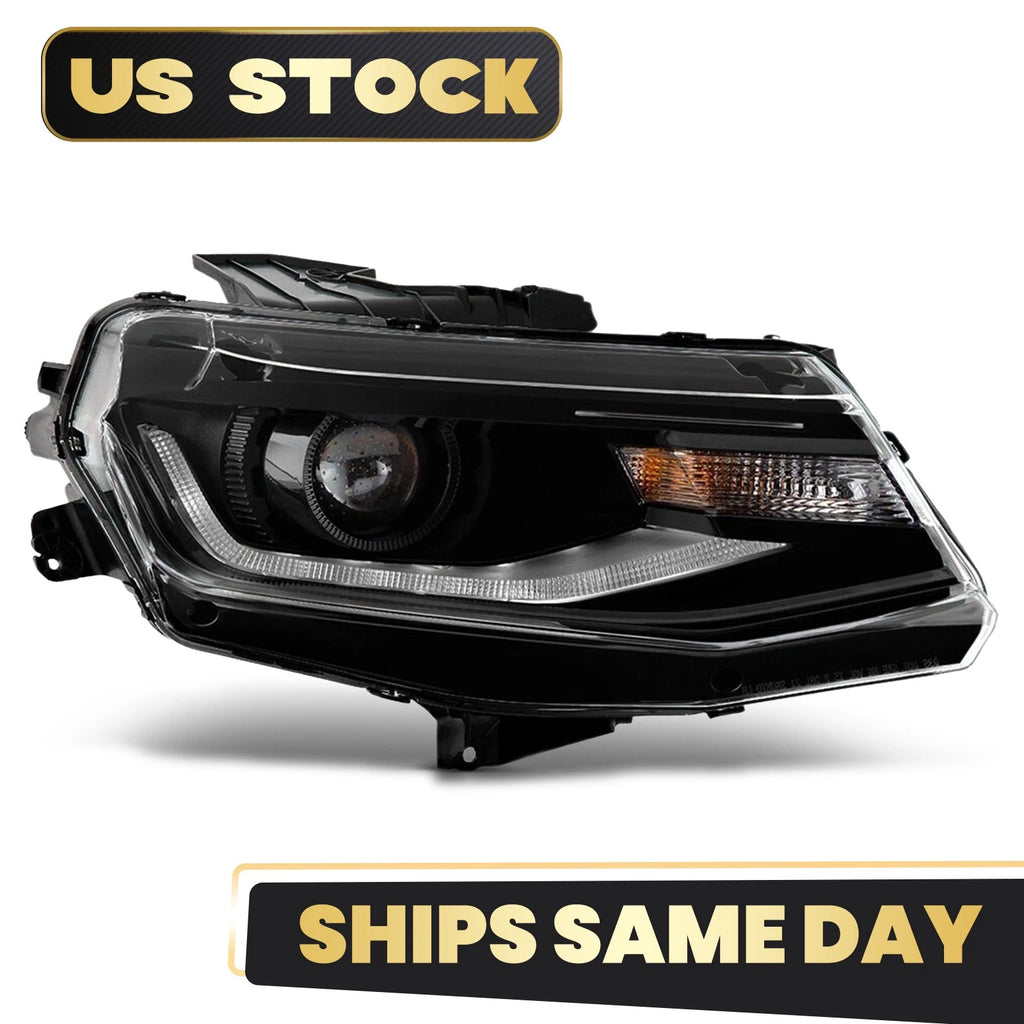 HID Headlight with Bulb Ballast for Chevy Camaro (2016–2024) Right Passenger Side