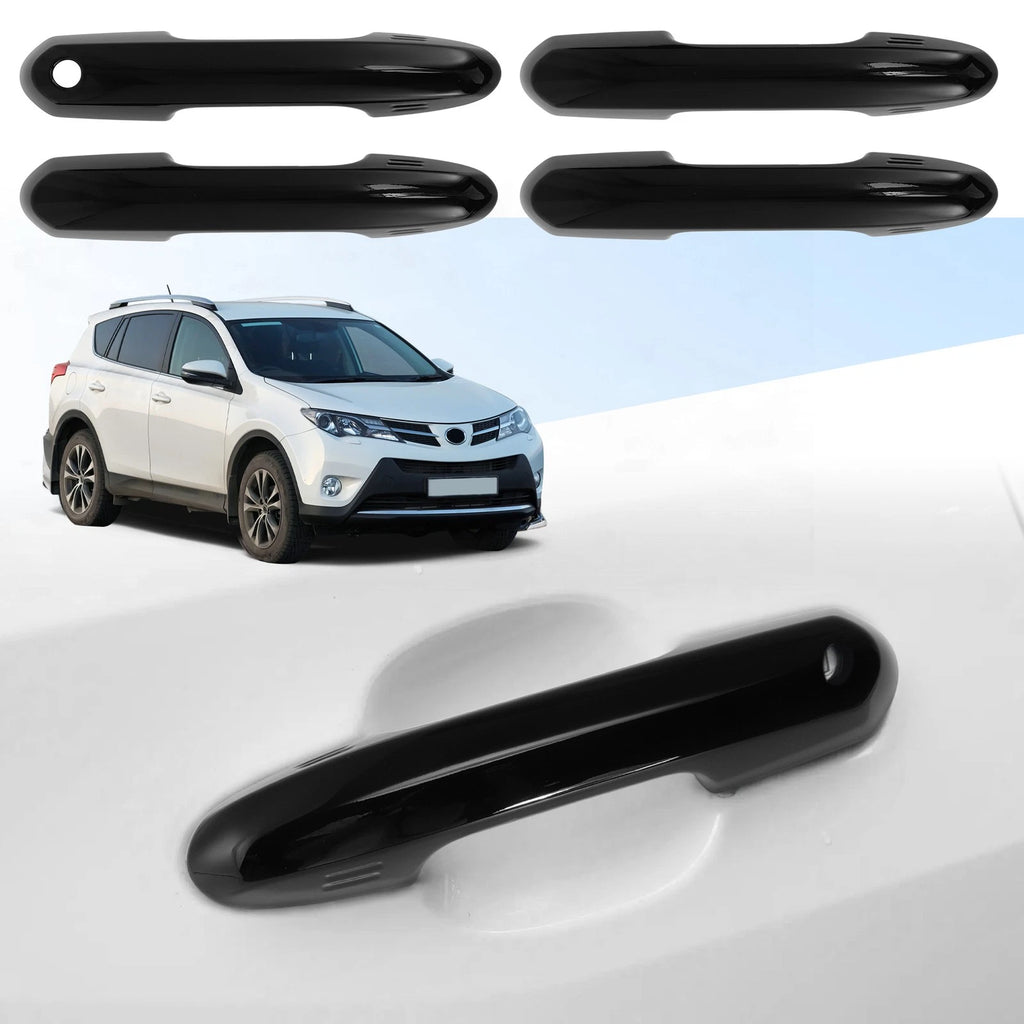 Door Handle Cover Protector for Toyota RAV4 Highlander (2020–2024) Glossy Black