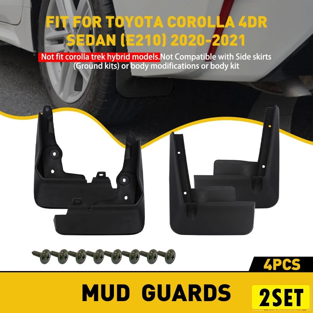 Set of 2 Mud Flap Splash Guards for Toyota Corolla E210 (2019–2021)