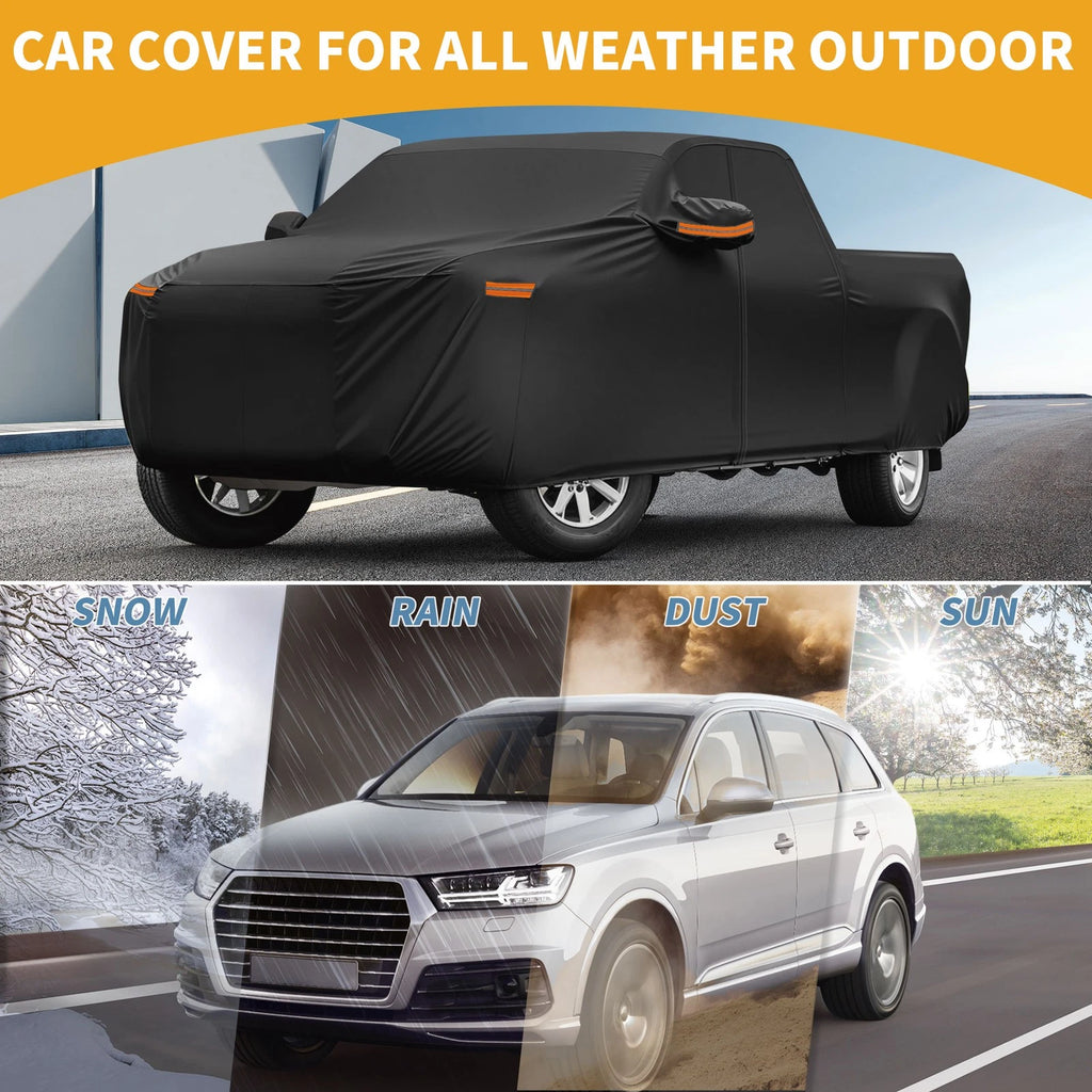 Waterproof Car Cover for Ford Maverick (190T-PU, Black)