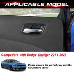 Carbon Fiber Pattern Inner Door Handle Bowl Cover for Dodge Charger (2011-2023)