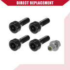Set of 4 Wheel Lock Lug Nuts Bolts for BMW 528i Z4 328i 330i (No.36136786419)