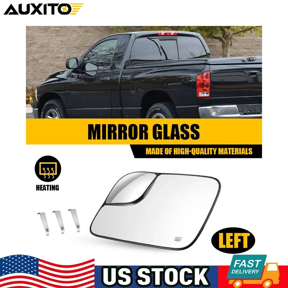 Driver Left Side Heated Mirror Glass for Dodge RAM 2500 3500 (2005–2009) OE#67387