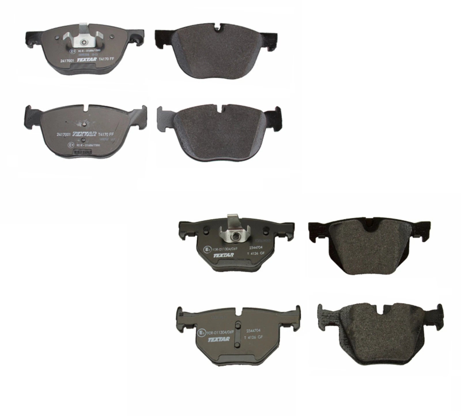 Set of 4 Textar Brake Pads for BMW X5 E70 F15, X6 E71 F16