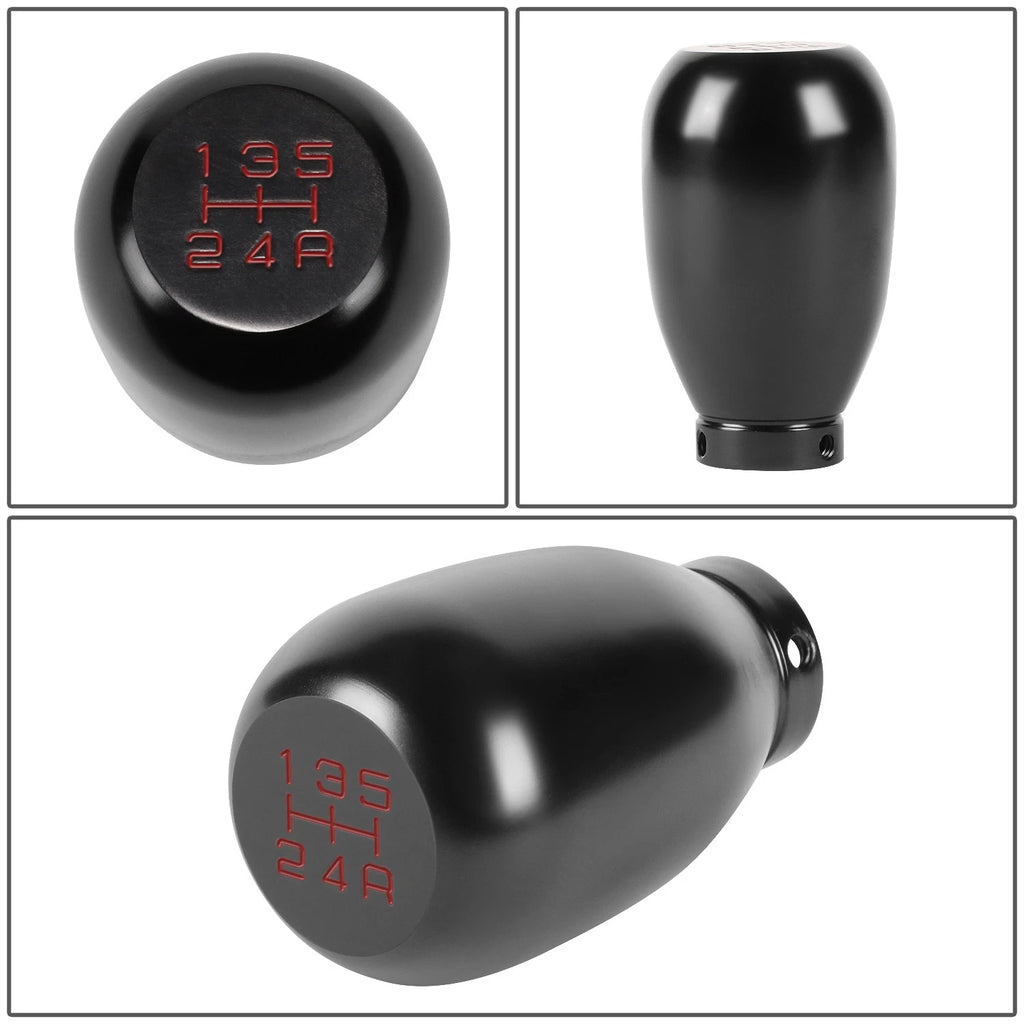 5-Speed Manual Gear Box Shift Knob for JDM Type R (Black/Red)