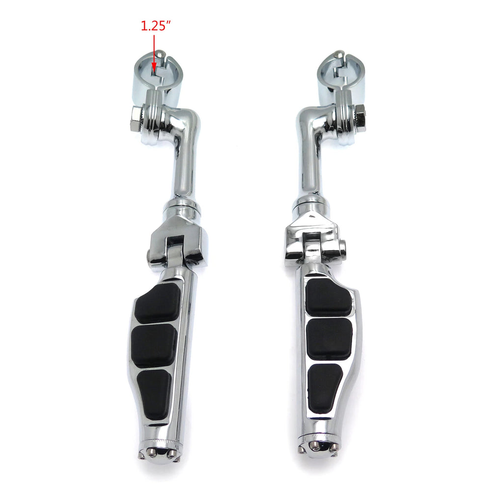 4.5" Flat Stiletto Foot Pegs 1.25" for Harley Sportster Touring