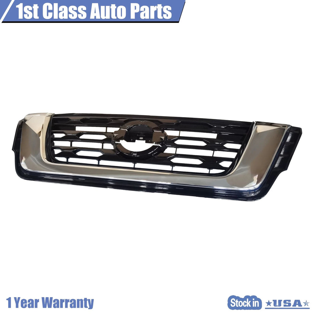 Chrome & Black Front Upper Bumper Grille for Nissan Pathfinder (2017-2020)